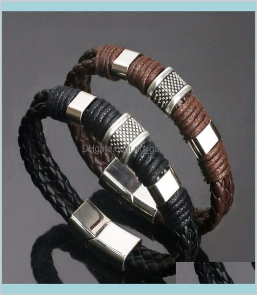fashion style vintage punk weave genuine leather men bracelet male bangles pulseras hombre zinc alloy jewelry accessories z7tad ba3173632, Black
fashion style vintage punk weave genuine leather men bracelet male bangles pulseras hombre zinc alloy jewelry accessories z7tad ba3173632, Black