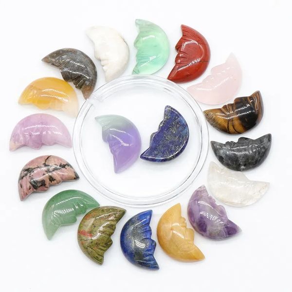 natural stone carving moon face crafts ornaments beads fluorite rose quartz crystal healing agate decoration, Black
natural stone carving moon face crafts ornaments beads fluorite rose quartz crystal healing agate decoration, Black