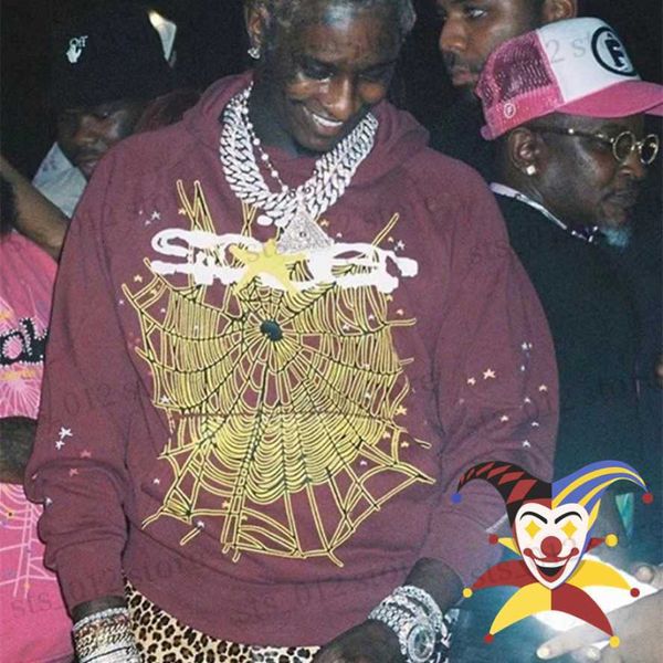 men's sweatshirts oversized red sp5der 555555 pullover men women young thug spiderweb hoodies t230512 l230725, Black
men's sweatshirts oversized red sp5der 555555 pullover men women young thug spiderweb hoodies t230512 l230725, Black