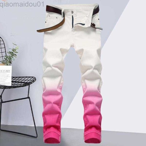 men's jeans men's jeans zipper stylish gradient color skinny men trousers casual autumn slim for daily wear l230725, Blue
men's jeans men's jeans zipper stylish gradient color skinny men trousers casual autumn slim for daily wear l230725, Blue