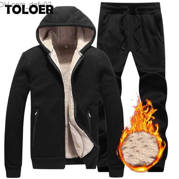 men's tracksuits winter men set warm thick hooded jacket+pants 2pc sets men lamb cashmere hoodies zipper tracksuit man sports suit plus, Gray
men's tracksuits winter men set warm thick hooded jacket+pants 2pc sets men lamb cashmere hoodies zipper tracksuit man sports suit plus, Gray