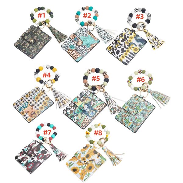 cross border new women's printed beaded bracelet leopard pattern change card bag personalized creative tassel pendant, Silver
cross border new women's printed beaded bracelet leopard pattern change card bag personalized creative tassel pendant, Silver