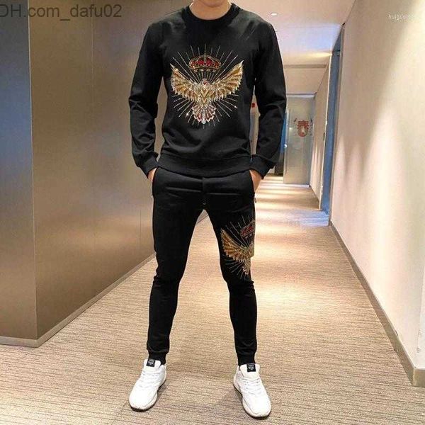 men's tracksuits men's tracksuits men's men fashion tracksuit autumn and winter sports suit crown rhinestone sweatshirt sweat, Gray
men's tracksuits men's tracksuits men's men fashion tracksuit autumn and winter sports suit crown rhinestone sweatshirt sweat, Gray