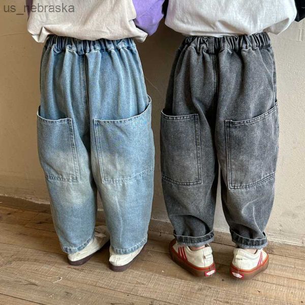 boys and girls back big pockets loose jeans kids children vintage casual allmatch denim pants l230518, Blue
boys and girls back big pockets loose jeans kids children vintage casual allmatch denim pants l230518, Blue
