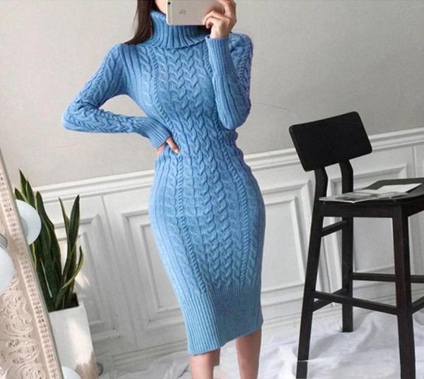 casual dresses 2021 winter thicken turtleneck sweater maxi women bodycon knitted solid color plus size dress female knitwear vesti7843015, Black;gray
casual dresses 2021 winter thicken turtleneck sweater maxi women bodycon knitted solid color plus size dress female knitwear vesti7843015, Black;gray