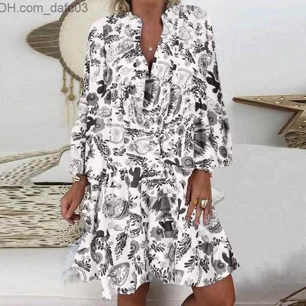 basic casual dresses casual dresses ruffles loose v-neck dress women summer long sleeve floral print woman 2021 fashion white beach z230725, Black;gray
basic casual dresses casual dresses ruffles loose v-neck dress women summer long sleeve floral print woman 2021 fashion white beach z230725, Black;gray