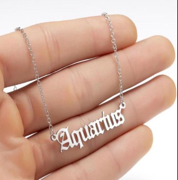 personalized letter zodiac necklace constellation necklaces custom stainless steel old english necklace birthday jewelry gifts epa3023566, Silver
personalized letter zodiac necklace constellation necklaces custom stainless steel old english necklace birthday jewelry gifts epa3023566, Silver