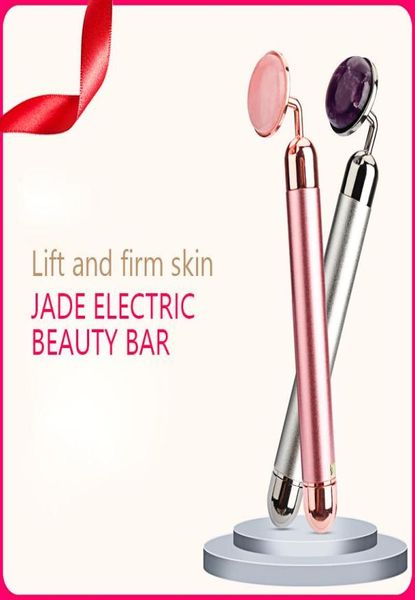 electric vibrating natural rose quartz jade roller facial massager for face lifting slim jade stone massage skincare beauty tool4323421
electric vibrating natural rose quartz jade roller facial massager for face lifting slim jade stone massage skincare beauty tool4323421