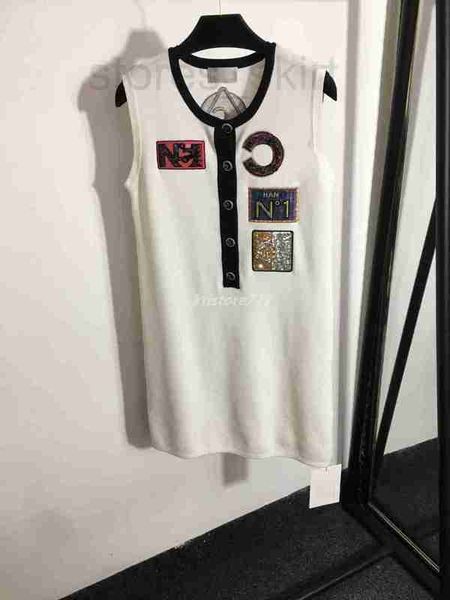 runway dresses designer summer women dress knits tank with embroidery letter beads girls high end brand vintage viscose stretch sleeveless b, Black
runway dresses designer summer women dress knits tank with embroidery letter beads girls high end brand vintage viscose stretch sleeveless b, Black
