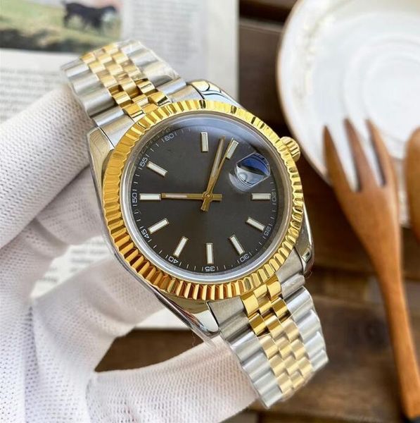 wholesale mens watch watches automatic men wristwatches 41mm-06, Slivery;brown
