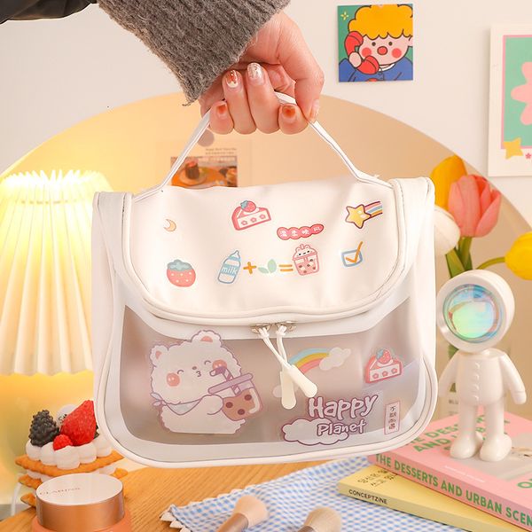 cosmetic bags cases large capacity bag for women waterproof travel wash makeup girls diy stickers kawaii beauty organizer 230725
cosmetic bags cases large capacity bag for women waterproof travel wash makeup girls diy stickers kawaii beauty organizer 230725