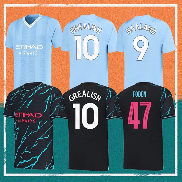 23/24 haaland de bruyne soccer jerseys 2023 home j alvarez gundogan grealish mahrez bernardo joao cancelo manchesters football kids kit shir, Black;yellow
23/24 haaland de bruyne soccer jerseys 2023 home j alvarez gundogan grealish mahrez bernardo joao cancelo manchesters football kids kit shir, Black;yellow