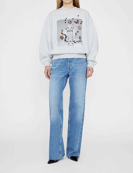 anines bing designers crew neck pure cotton sweatshirt white ink digital print snake butterfly bee fleece women sweater luxury sportswear ap, Black
anines bing designers crew neck pure cotton sweatshirt white ink digital print snake butterfly bee fleece women sweater luxury sportswear ap, Black
