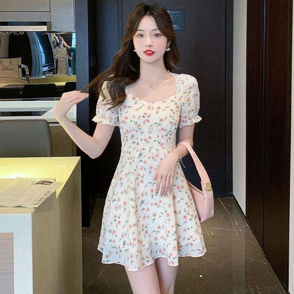 title elegant fashionable spring peach painting summer style gentle floral dress temperament french, Black;gray
title elegant fashionable spring peach painting summer style gentle floral dress temperament french, Black;gray