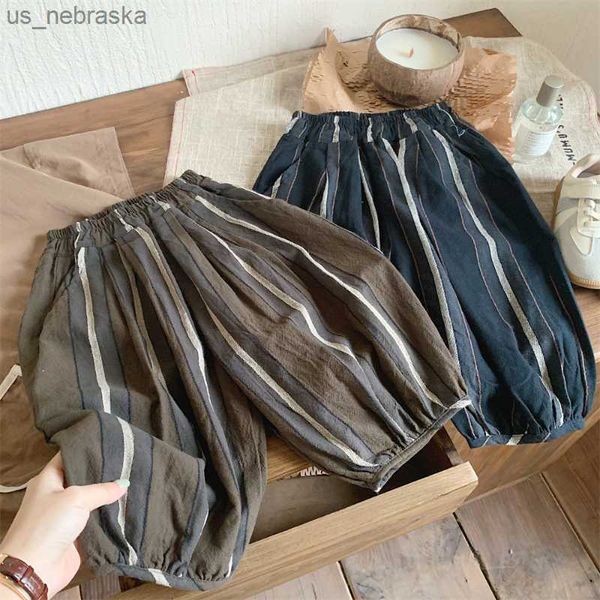 new summe boys vertical stripe wide leg pants thin style linen cotton calflength pants kids loose allmatch tousers l230518, Blue
new summe boys vertical stripe wide leg pants thin style linen cotton calflength pants kids loose allmatch tousers l230518, Blue