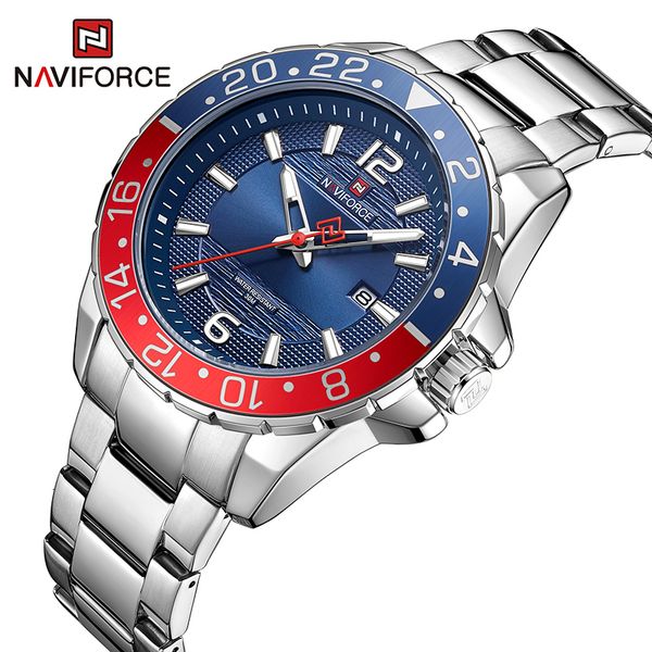 wristwatches naviforce casual brand mens watch stainless steel sports for men quartz date clock with luminous hands relogio masculino 230724, Slivery;brown
wristwatches naviforce casual brand mens watch stainless steel sports for men quartz date clock with luminous hands relogio masculino 230724, Slivery;brown