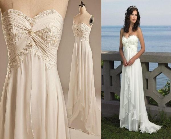 classic beach wedding dresses gown chiffon sweetheart pearls real po empire boho applique lace long vestiod de bridal gowns5667468, White
classic beach wedding dresses gown chiffon sweetheart pearls real po empire boho applique lace long vestiod de bridal gowns5667468, White
