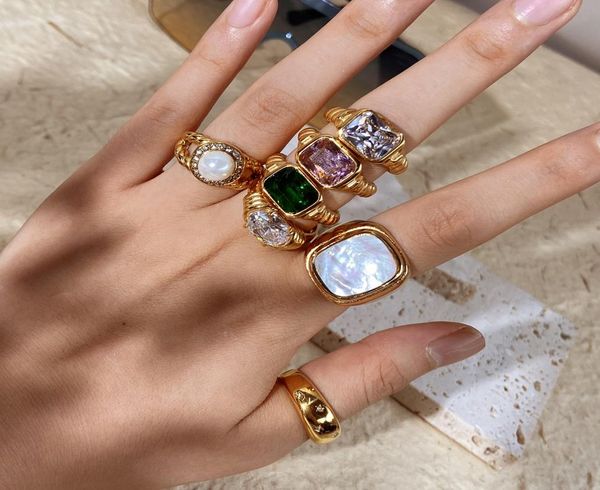 18k gold plated gemstone ring for women desinger ring love jewelry for party5484177, Silver
18k gold plated gemstone ring for women desinger ring love jewelry for party5484177, Silver