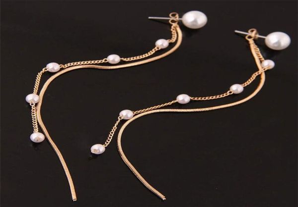 new vintage silver gold long chain earring simple pearl snake chain dangle drop earrings for women tassel earring1300428
new vintage silver gold long chain earring simple pearl snake chain dangle drop earrings for women tassel earring1300428