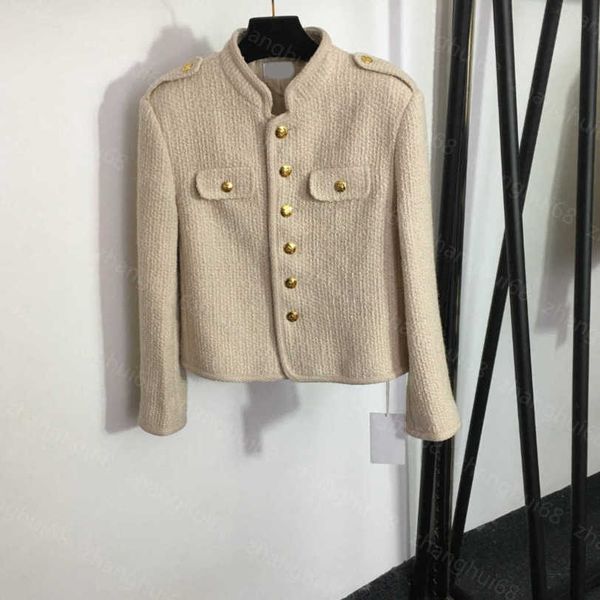 23ss womens designer clothing womens jacket custom single row gold button tweed stand collar long sleeve jacket high-grade logo jacquard lin, Black;brown
23ss womens designer clothing womens jacket custom single row gold button tweed stand collar long sleeve jacket high-grade logo jacquard lin, Black;brown