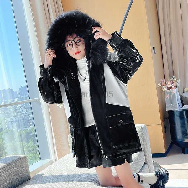 down coat winter new fashion plush coat for girls casual detachable patchwork parka for teens thick warm with large fur collar 4-12 y hkd23, Blue;gray
down coat winter new fashion plush coat for girls casual detachable patchwork parka for teens thick warm with large fur collar 4-12 y hkd23, Blue;gray