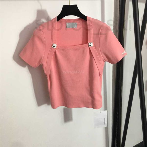 women's t-shirt designer women summer tee knits with crystal letter buttons girls crop shirt high end square neck short sleeve stretch, White
women's t-shirt designer women summer tee knits with crystal letter buttons girls crop shirt high end square neck short sleeve stretch, White