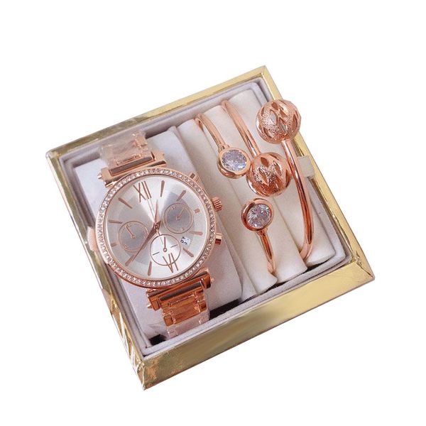 fashion 3 sets luxury women watch bracelet brand rose gold wristwatches lady designer diamond watches for womens christmas birthday gifts wi, Slivery;brown
fashion 3 sets luxury women watch bracelet brand rose gold wristwatches lady designer diamond watches for womens christmas birthday gifts wi, Slivery;brown