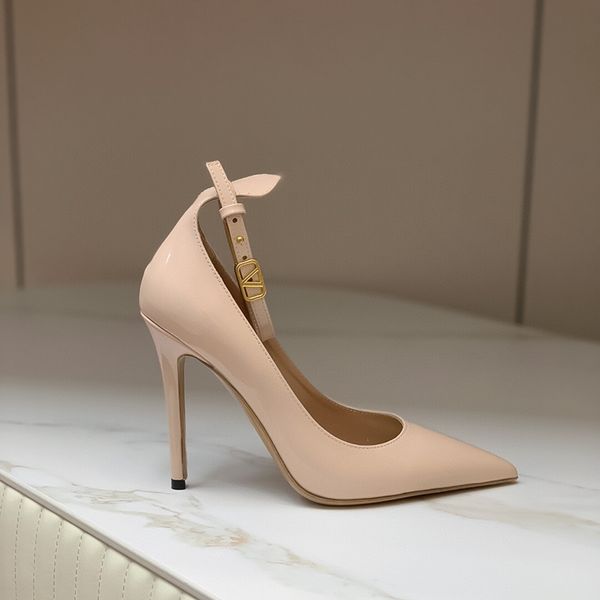 luxury designer new high heels stiletto womens shoes patent leather pointed one line buckle high sense party shoes wedding shoes size 35-42, Black
luxury designer new high heels stiletto womens shoes patent leather pointed one line buckle high sense party shoes wedding shoes size 35-42, Black
