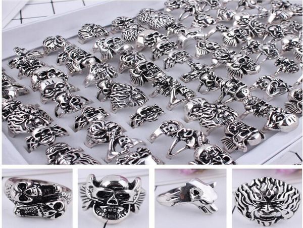 50pcslot gothic big skull ring men man imitation stainless steel bohemian punk vintage jewelry religion statement rings mixed sty5832493, Silver
50pcslot gothic big skull ring men man imitation stainless steel bohemian punk vintage jewelry religion statement rings mixed sty5832493, Silver