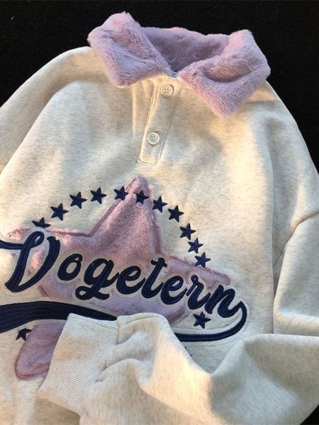 womens hoodies sweatshirts american style retro star hoodie for women soft waxy sticky cute lapel long sleeve youth sweater plush thickened, Black
womens hoodies sweatshirts american style retro star hoodie for women soft waxy sticky cute lapel long sleeve youth sweater plush thickened, Black