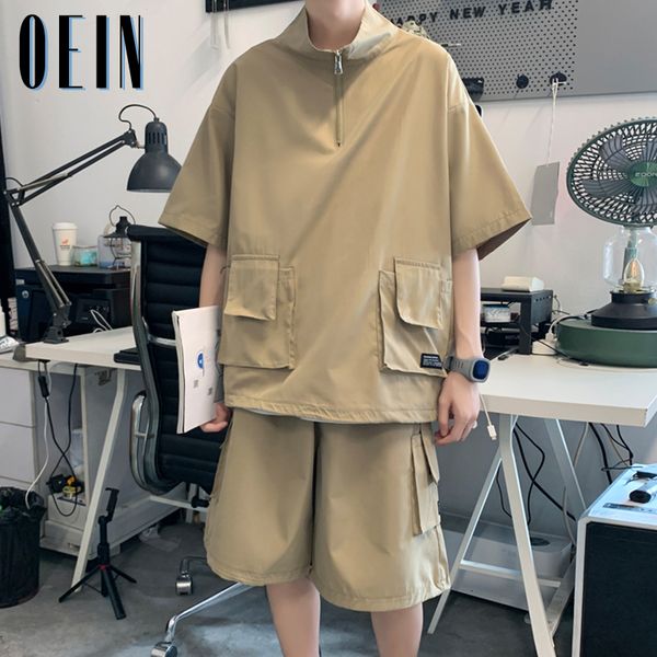 mens tracksuits summer harajuku couples loose cargo sets solid color tshirts shorts outdoor men casual tracksuit zipper turtleneck pockets 2, Gray
mens tracksuits summer harajuku couples loose cargo sets solid color tshirts shorts outdoor men casual tracksuit zipper turtleneck pockets 2, Gray