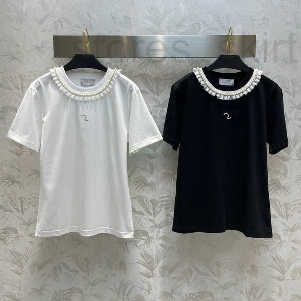 women's t-shirt designer 23ss summer women 100% cotton tee t shirts with letters beads girls new vintage crop runway pearls short slee, White
women's t-shirt designer 23ss summer women 100% cotton tee t shirts with letters beads girls new vintage crop runway pearls short slee, White