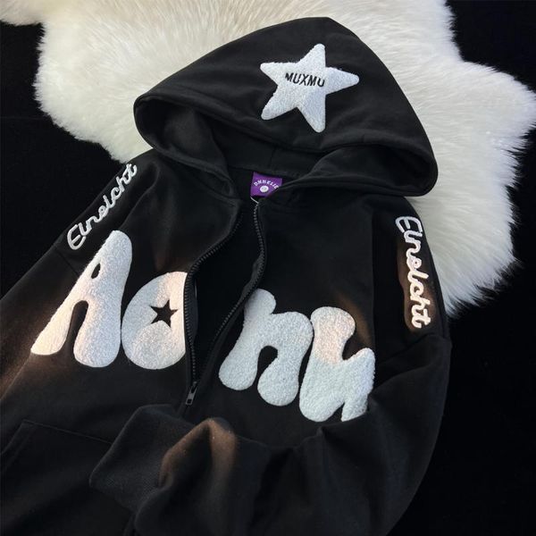 womens hoodies sweatshirts y2k zipper hoodie punk harajuku american retro high street star print female loose lazy chic coat clothes 230725, Black
womens hoodies sweatshirts y2k zipper hoodie punk harajuku american retro high street star print female loose lazy chic coat clothes 230725, Black