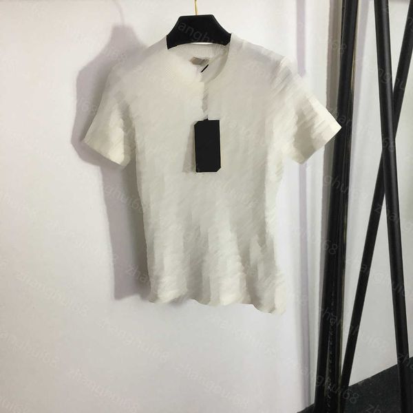 23ss womens designer clothing womens knits jacquard letter short sleeve sweater womens clothes, White
23ss womens designer clothing womens knits jacquard letter short sleeve sweater womens clothes, White