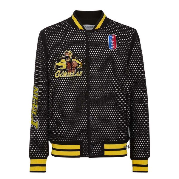 jacket plein philipps varsity bear college jacket casual basketball winter outwear jackets mens cotton padded baseball pilot army bomber coa, Black;brown
jacket plein philipps varsity bear college jacket casual basketball winter outwear jackets mens cotton padded baseball pilot army bomber coa, Black;brown