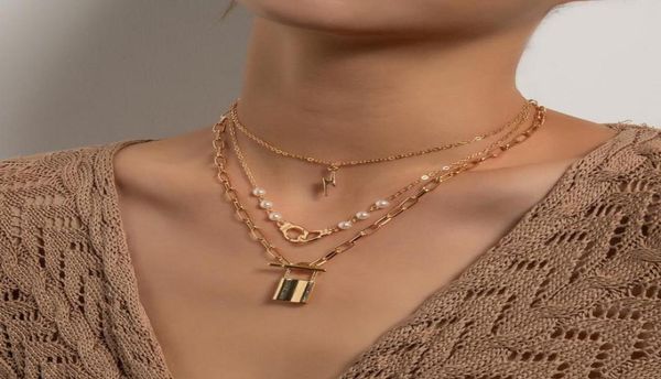 pendant necklaces women fashion elegant imitation pearl lock necklace for multilayer geometric chains colar jewelry gift8591290, Silver
pendant necklaces women fashion elegant imitation pearl lock necklace for multilayer geometric chains colar jewelry gift8591290, Silver