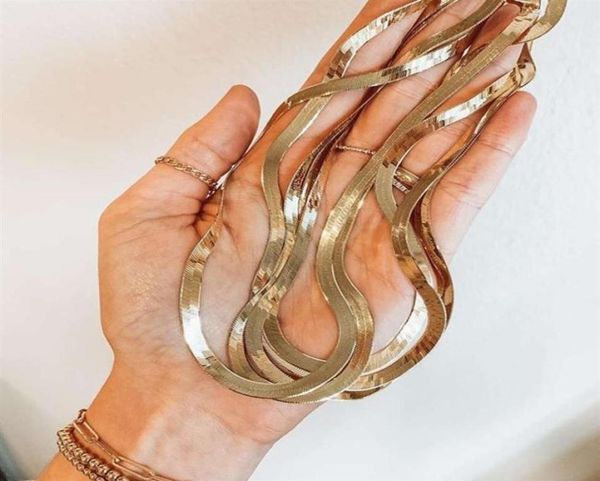 inspire jewelry 18k gold 4mm chain choker thick flat chain necklace gold herringbone for women and girls gift chain link195z5826735, Silver
inspire jewelry 18k gold 4mm chain choker thick flat chain necklace gold herringbone for women and girls gift chain link195z5826735, Silver