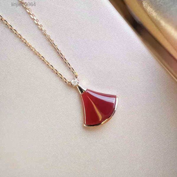 designer stone white shell red black fan small skirt rose gold necklace for women, Silver
designer stone white shell red black fan small skirt rose gold necklace for women, Silver