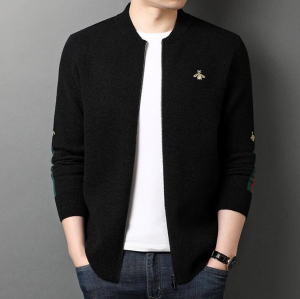 men sweater fashion knitted cardigan sweater black korean casual coats jacket letters designer sweater, White;black
men sweater fashion knitted cardigan sweater black korean casual coats jacket letters designer sweater, White;black