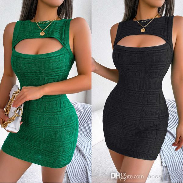 designer womens dresses spring and summer dress hollow high waist knitted hip skirt for women, Black;gray
designer womens dresses spring and summer dress hollow high waist knitted hip skirt for women, Black;gray
