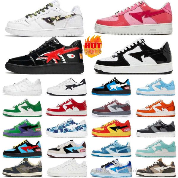 designer bathing ape stars sk8 casual shoes low for men sneakers patent leather black white blue camouflage skateboarding plate-forme traine
designer bathing ape stars sk8 casual shoes low for men sneakers patent leather black white blue camouflage skateboarding plate-forme traine