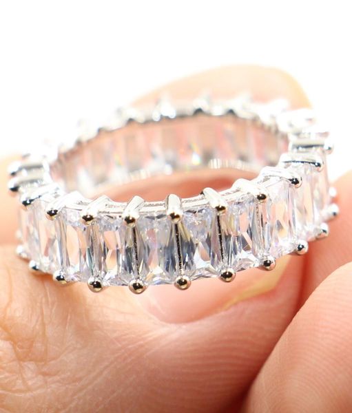 vintage fashion jewelry real 925 sterling silver princess white z cz diamond eternity women wedding engagement band ring gift5563226, Slivery;golden
vintage fashion jewelry real 925 sterling silver princess white z cz diamond eternity women wedding engagement band ring gift5563226, Slivery;golden