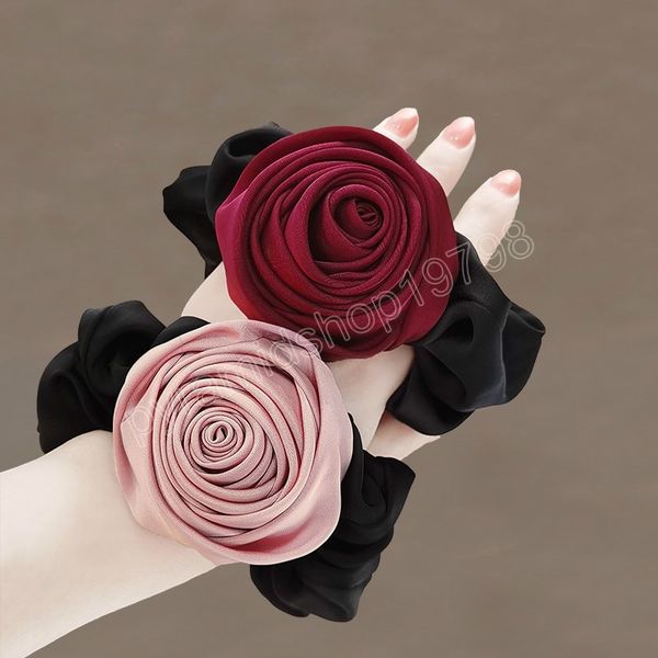 rose hairband bun hairstyle flower-shaped hair rope for women girls ponytail holder hair accessories, Slivery;white
rose hairband bun hairstyle flower-shaped hair rope for women girls ponytail holder hair accessories, Slivery;white