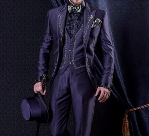xly 2019 custom made purple satin wedding mens suits 3 pieces new fashion tuxedos mandarin lapel prom latest design slim blazer4249385, Black;gray
xly 2019 custom made purple satin wedding mens suits 3 pieces new fashion tuxedos mandarin lapel prom latest design slim blazer4249385, Black;gray