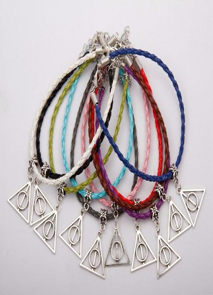50pcsbag antique silver deathly hallows charm pendant multi 205cm leather rope bracelet women jewelry accessories f7299287227, Golden;silver
50pcsbag antique silver deathly hallows charm pendant multi 205cm leather rope bracelet women jewelry accessories f7299287227, Golden;silver