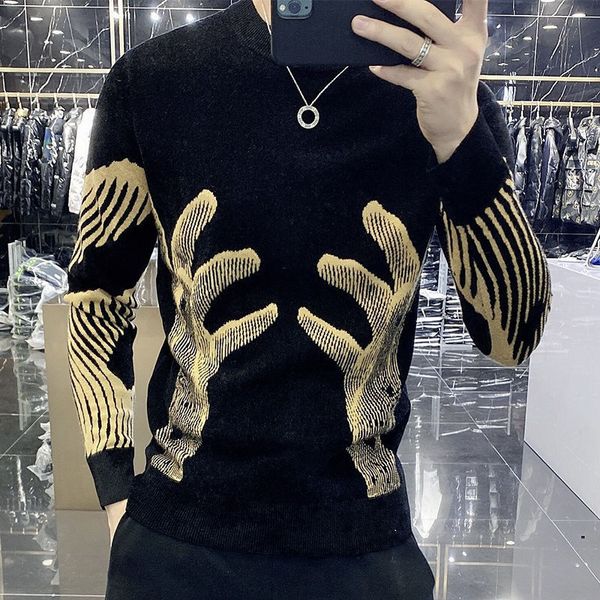 men's sweaters stylish printed o-neck spliced all-match korean sweater men clothing autumn oversized casual pullovers loose warm 23072, White;black
men's sweaters stylish printed o-neck spliced all-match korean sweater men clothing autumn oversized casual pullovers loose warm 23072, White;black