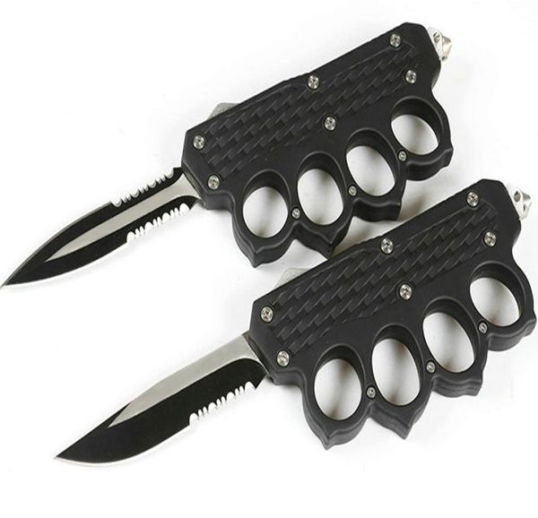 knuckle auto tactical knife 440c double actionsingle edge serrated blade edc pocket gift knives with nylon bag4953805
knuckle auto tactical knife 440c double actionsingle edge serrated blade edc pocket gift knives with nylon bag4953805