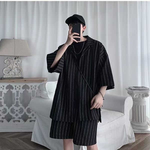 mens tracksuits summer fashion casual shirt suits for men oversized half sleeve trend and shorts korean large size punk striped sets 230724, Gray
mens tracksuits summer fashion casual shirt suits for men oversized half sleeve trend and shorts korean large size punk striped sets 230724, Gray