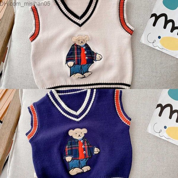 pullover pullover autumn baby boys cartoon bear knitted sweater knitwear kids clothes toddler girls preppy style sweater vest children z2307, Blue
pullover pullover autumn baby boys cartoon bear knitted sweater knitwear kids clothes toddler girls preppy style sweater vest children z2307, Blue