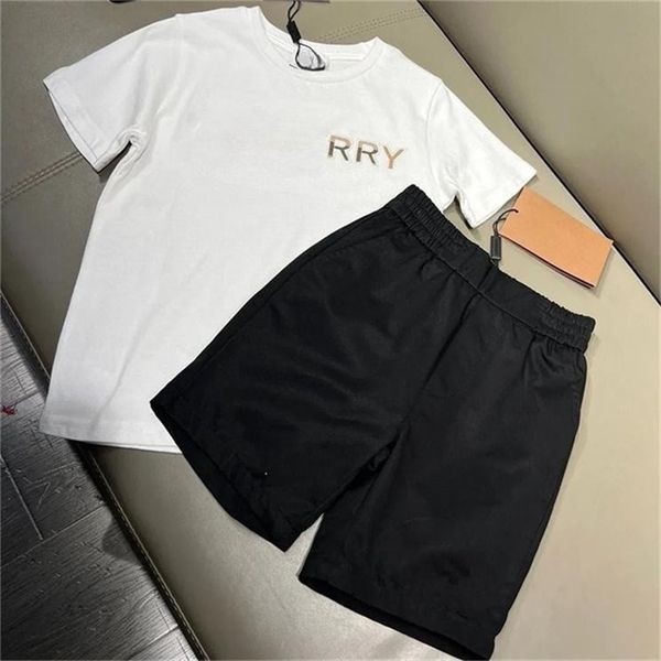 men's and women's children's set 2023 new fashion summer clothes children's summer relaxed casual two-piece set sen outs, White
men's and women's children's set 2023 new fashion summer clothes children's summer relaxed casual two-piece set sen outs, White